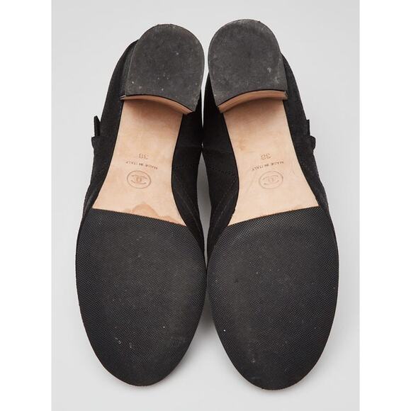 Chanel 2014 Interlocking Cc Logo Boots - 8 - Black - Picture 3 of 4